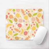 Vegetarier, der Musterhintergrund kocht Mousepad (Mit Mouse)
