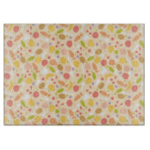 Vegetarier, der Musterhintergrund kocht Schneidebrett (Vorderseite)