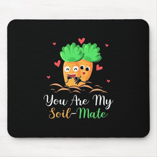 Vegetarier, du bist mein Bodenmädchen Mousepad (Vorne)