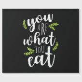 Vegetarier du bist, was du isst geschenkpapier (Flach)