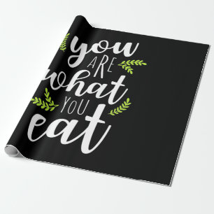Vegetarier du bist, was du isst geschenkpapier