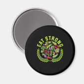 Vegetarier essen stark magnet (Vorderseite/Rückseite)