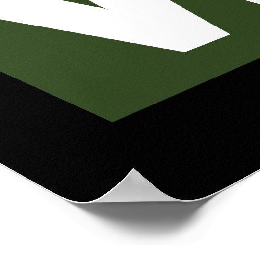 Vegetarier-Flagge Poster (Ecke)