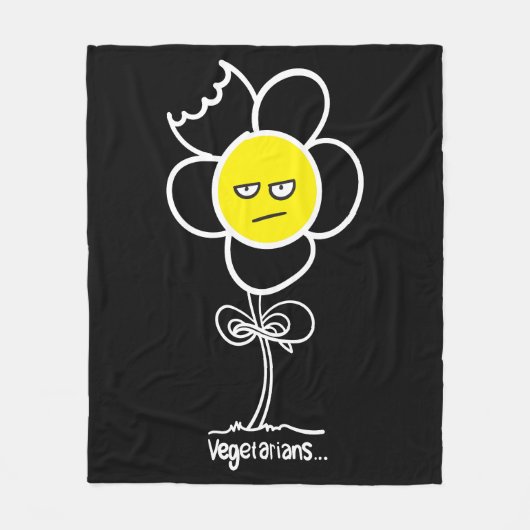 Vegetarier... Fleecedecke (Vorderseite)