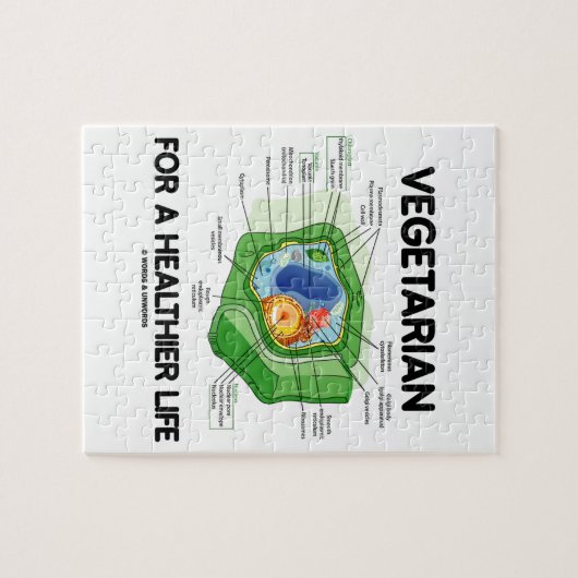 Vegetarier für ein gesünderes Leben Puzzle (Horizontal)