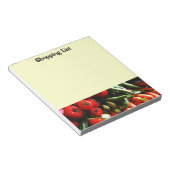 Vegetarier Garten Gemüse Bild Notizblock (angewinkelt)