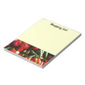 Vegetarier Garten Gemüse Bild Notizblock (Rotiert)