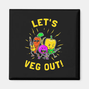 Vegetarier Gelassen Vegan Magnet