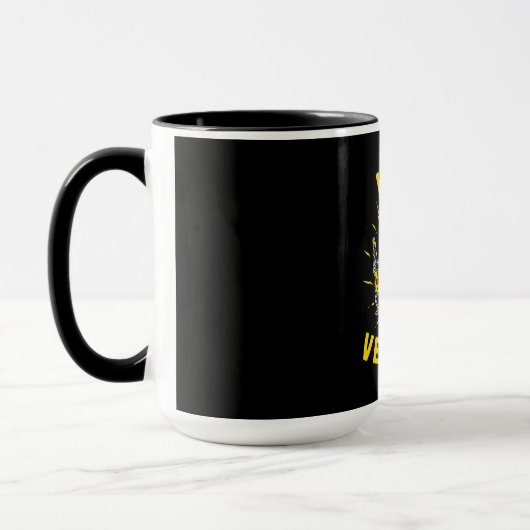 Vegetarier Gelassen Vegan Tasse (Links)