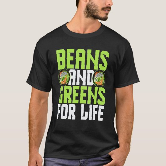 Vegetarier Gemüse Bohnen Und Blattgemüse Leben Gem T-Shirt (Vorderseite)