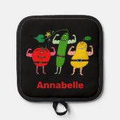 Vegetarier Gemüse Rock Personalisieren Topflappen (Vorderseite)