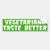 Vegetarier-Geschmack besser Autoaufkleber (Vorne)
