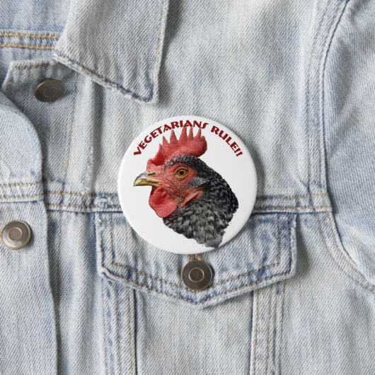 Vegetarier herrschen! -Button Button (Beispiel)