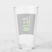 Vegetarier I Liebe Grüne Bohnen Glas (Rückseite)