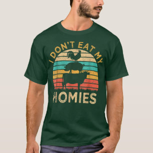 Vegetarier Ich esse meine Heime nicht Funny Vegan T-Shirt
