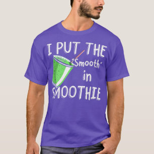 Vegetarier Ich legte den Smooth in Smoothie T-Shirt