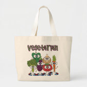 Vegetarier Jumbo Stoffbeutel (Vorne)