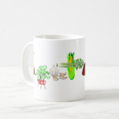 Vegetarier Kaffeetasse (Vorderseite Links)
