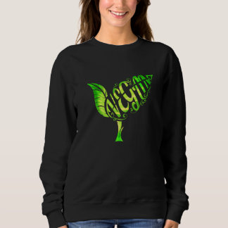 Vegetarier Liebe diese grüne Pflanze mit dem Wort  Sweatshirt