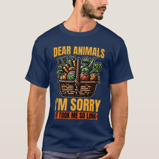 Vegetarier Liebe Tiere Es tut mir leid Tier Waren T-Shirt