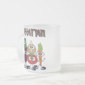 Vegetarier Mattglastasse (Vorderseite Links)