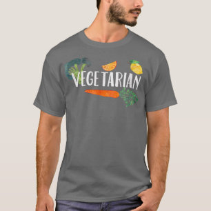 Vegetarier mit Gemüse T-Shirt
