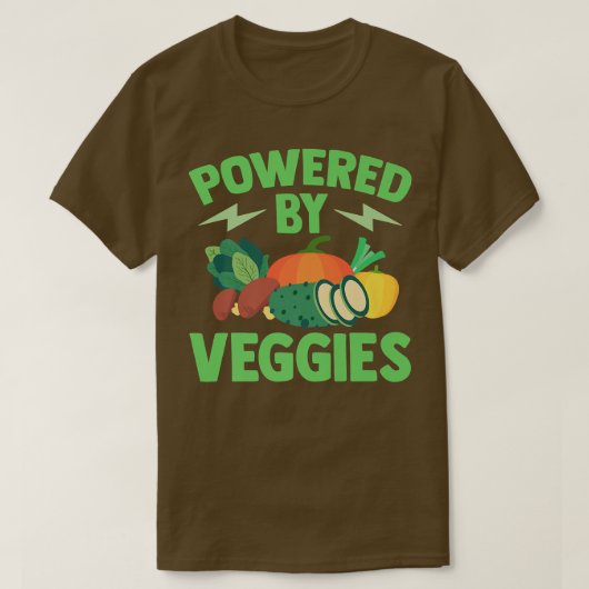 Vegetarier mit Veganen Veggies T-Shirt (Design vorne)