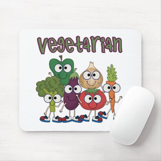 Vegetarier Mousepad (Mit Mouse)