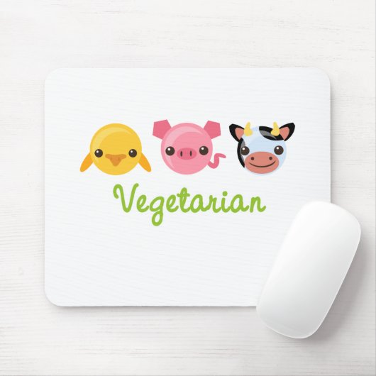 Vegetarier Mousepad (Mit Mouse)