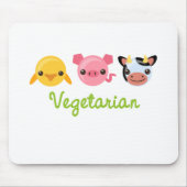 Vegetarier Mousepad (Vorne)