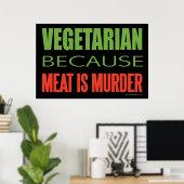 Vegetarier Poster (Heimbüro)