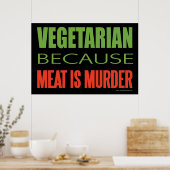 Vegetarier Poster (Küche)