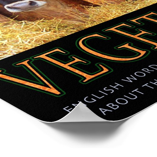 Vegetarier! Poster (Ecke)