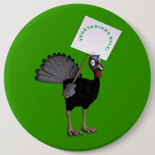 Vegetarier Regel! Button