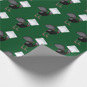 Vegetarier Regel! Geschenkpapier (Ecke)