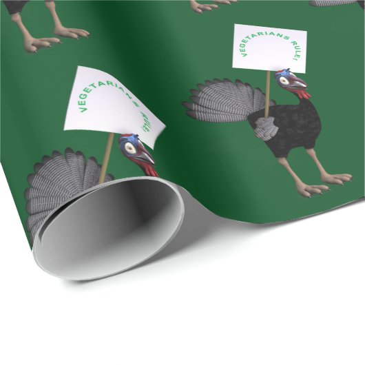 Vegetarier Regel! Geschenkpapier (Rolleneckpunkt)