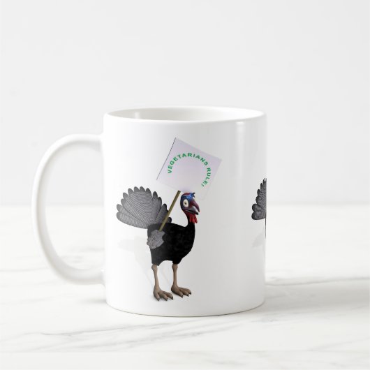 Vegetarier Regel! Kaffeetasse (Links)