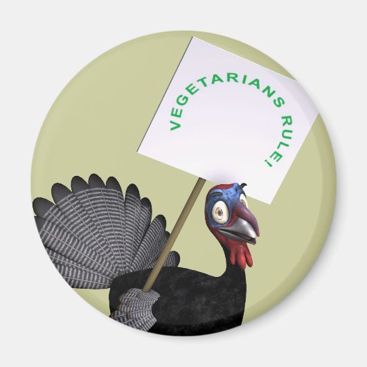 Vegetarier Regel! Magnet (Vorne)