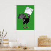 Vegetarier Regel! Poster (Küche)