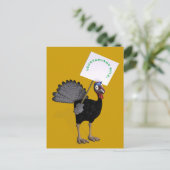 Vegetarier Regel! Postkarte (Stehend Vorderseite)