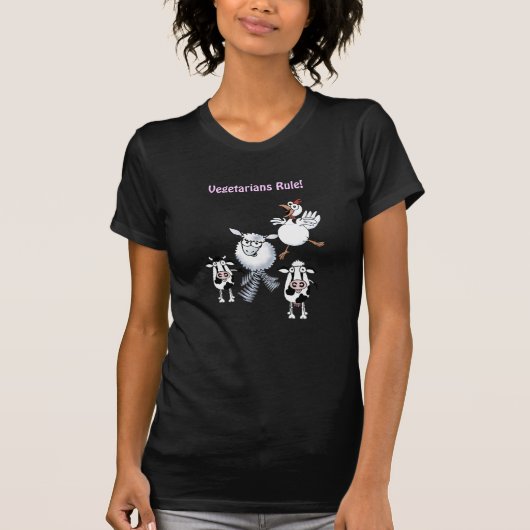 Vegetarier-Regel! T-Shirt (Vorderseite)