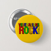 Vegetarier ROCK Button (Vorne & Hinten)