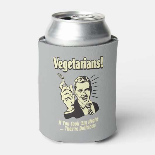 Vegetarier: Sie sind köstlich Dosenkühler (Kanne Vorderseite)