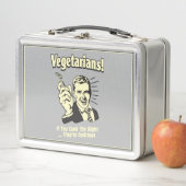 Vegetarier: Sie sind köstlich Metall Brotdose (Beispiel)