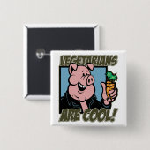 Vegetarier sind cool button (Vorne & Hinten)