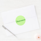 Vegetarier-Sticker Runder Aufkleber (Umschlag)