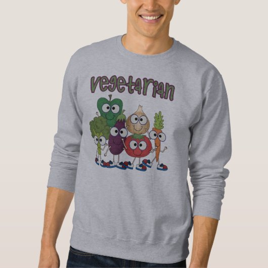Vegetarier Sweatshirt (Vorderseite)