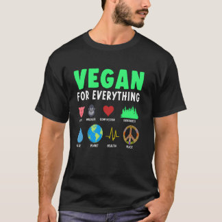 Vegetarier Tier Bio-Lebensmittel Pflanzenfresser V T-Shirt