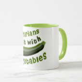 Vegetarier tun es mit Gemüse Tasse (VorderseiteRechts)