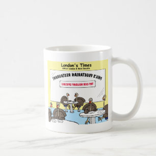 Vegetarier Türkei Offbeat Cartoon Funny Geschenke Kaffeetasse